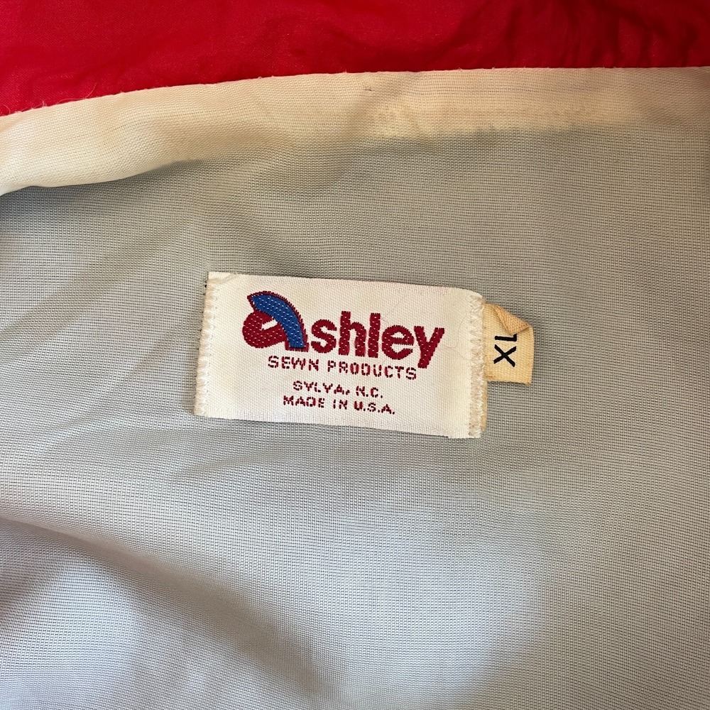 Vintage 1995 Fruit of the Loom Rabun Apparel Windbreaker Jacket Navy Blue XL USA - Picture 2 of 3